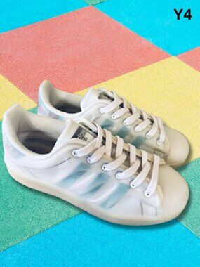 adidas Superstar Futureshell White Teal Youth 4 Women’s 5.5 EUC 2021